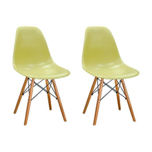 Mod Made Paris Tower Side Chair Wood Leg 2-Pack