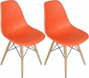 Mod Made Paris Tower Side Chair Wood Leg 2-Pack