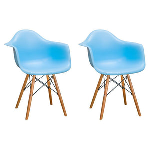 Mod Made Paris Tower Arm Chair Wood Leg 2-Pack