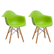 Mod Made Paris Tower Arm Chair Wood Leg 2-Pack