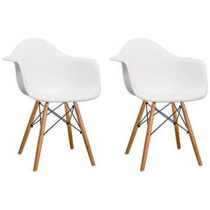 Mod Made Paris Tower Arm Chair Wood Leg 2-Pack