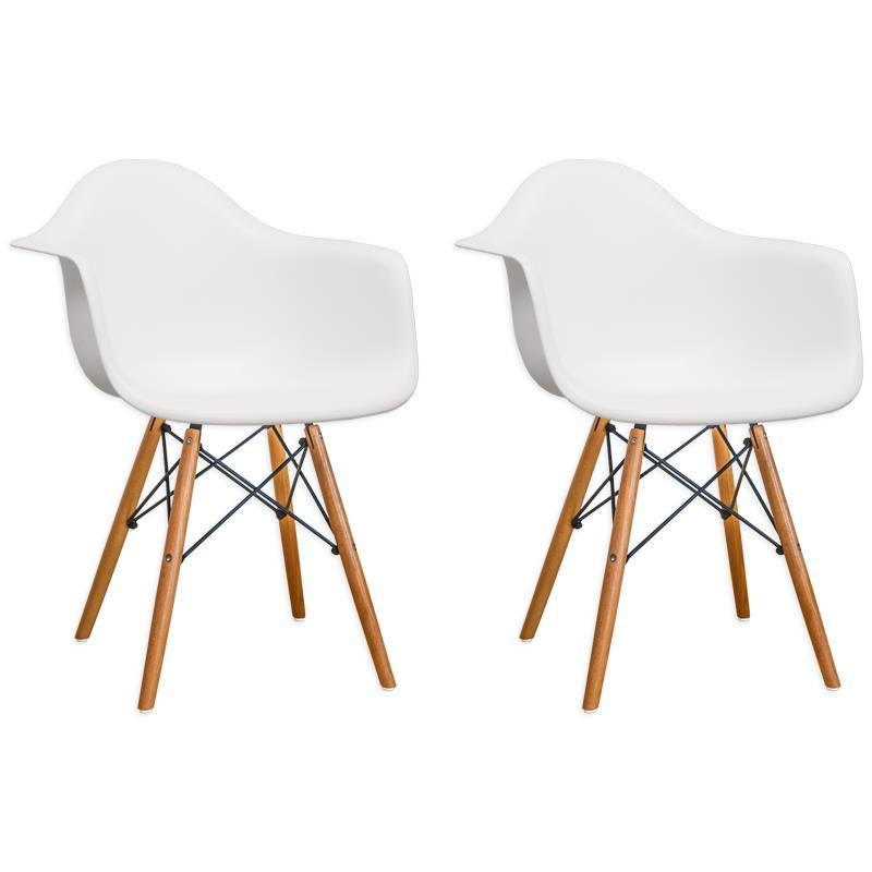 Mod Made Paris Tower Arm Chair Wood Leg 2-Pack