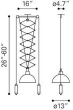 Zuo Emerald Ceiling Lamp
