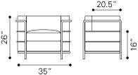 Zuo Fortress Arm Chair
