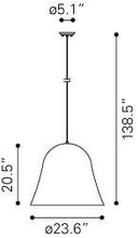 Zuo Granite Ceiling Lamp