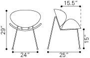 Zuo Match Occasional Chair - Set Of 2