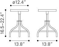 Zuo Plato Stool