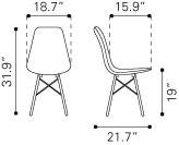 Zuo Probability Dining Chair