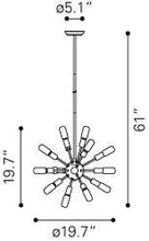 Zuo Sapphire Ceiling Lamp